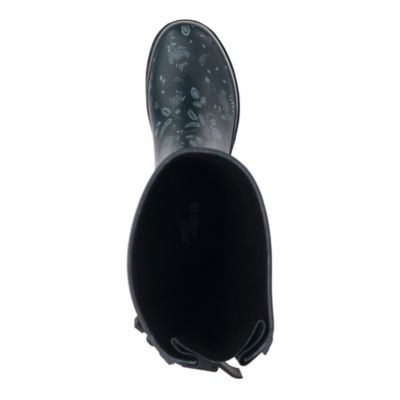 Image showing  Feminine Floral Wild Calf Tall Rain Boot