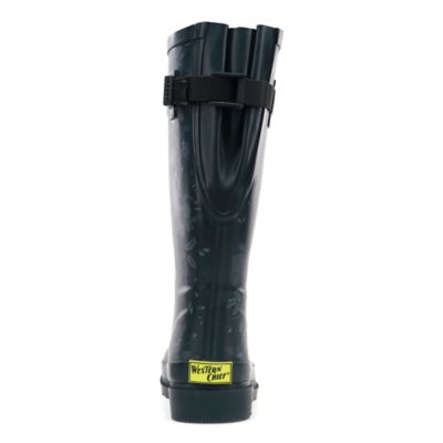 Image showing 5 th Western Chief Feminine Floral Wild Calf Tall Rain Boot
