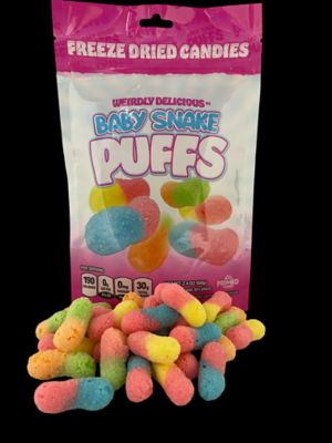 Image showing  Baby Snake Puffs Candy, 2.4 oz.
