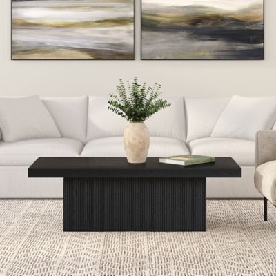 Image showing  Torren Rectangular Coffee Table, Natural Wood