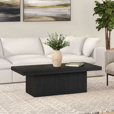 Image showing  Torren Rectangular Coffee Table, Natural Wood