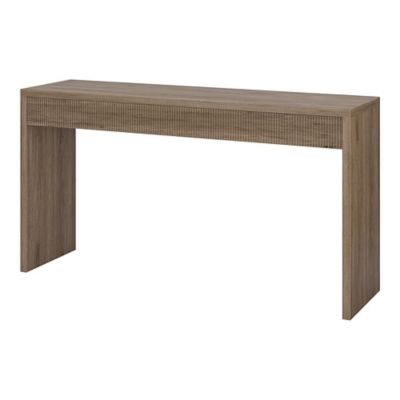 Image showing  Lawrence Rectangular Console Table, Natural Wood