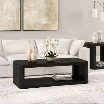 Image showing  Kellan Rectangular Coffee Table, Natural Wood