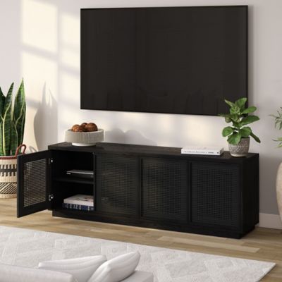 Image showing 5 th Hudson&Canal Pryce TV Stand for TVs Up to 78 in., Black