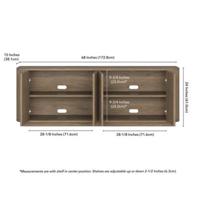 Image showing 6 th Hudson&Canal Canton TV Stand for TVs Up to 75 in.