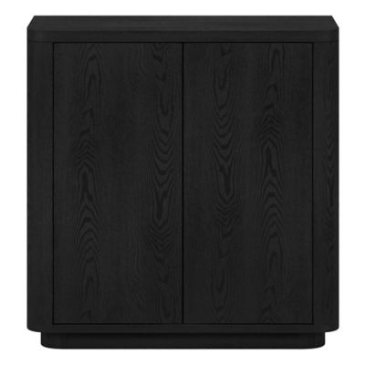 Image showing  32 in. W x 27.75 in. H x 14 in. D Plympton Accent Cabinet, Black Grain
