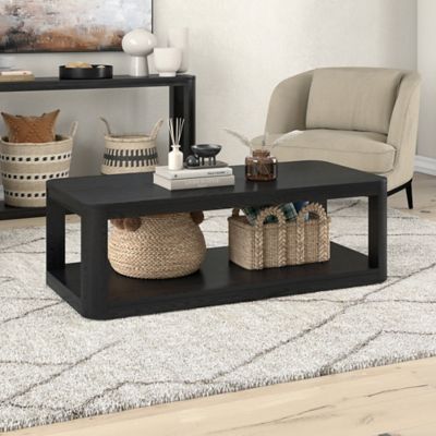 Image showing 1 th Hudson&Canal Stellan Rectangle Coffee Table, Natural Wood