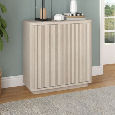Image showing  32 in. W x 31.5 in. H x 14 in. D Easton Accent Cabinet, Alder White