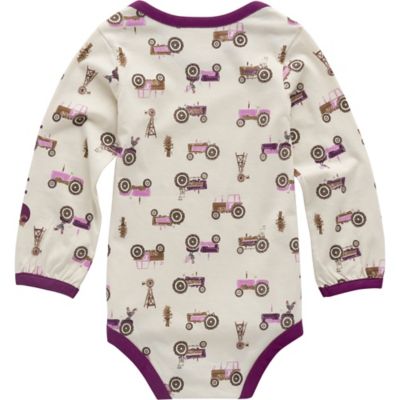Image showing  Long-Sleeve Farm Bodysuit for Babies