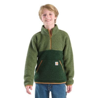 Carhartt Kids' Long-Sleeve Sherpa Half-Zip Sweatshirt