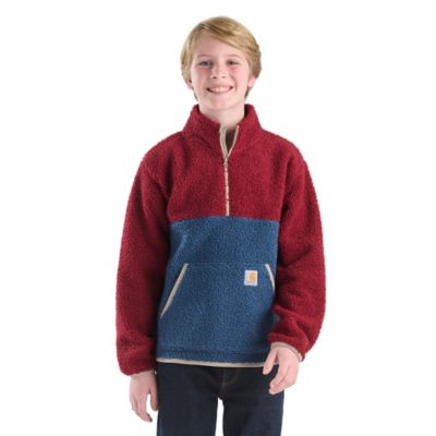 Carhartt Kids' Long-Sleeve Sherpa Half-Zip Sweatshirt