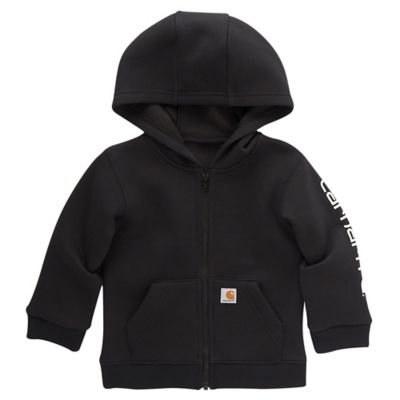 Carhartt Kids Long-Sleeve Full-Zip Logo Sweatshirt