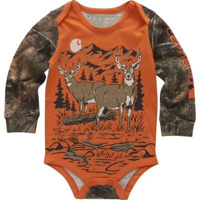 Carhartt Long-Sleeve Deer Bodysuit for Babies