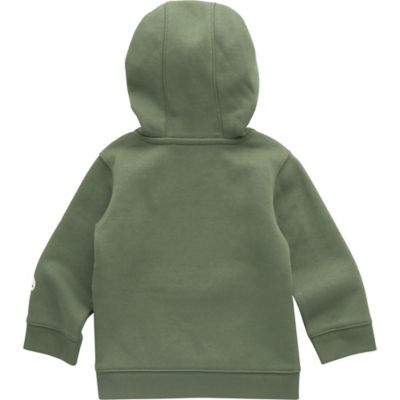 Image showing  Kids Long-Sleeve Half-Zip Sweatshirt, Green