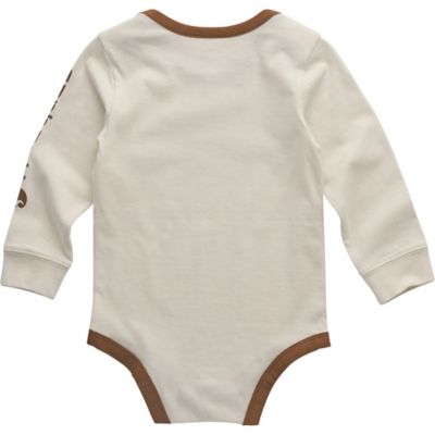 Image showing  Long-Sleeve Tractor Bodysuit for Babies, Turtle Dove