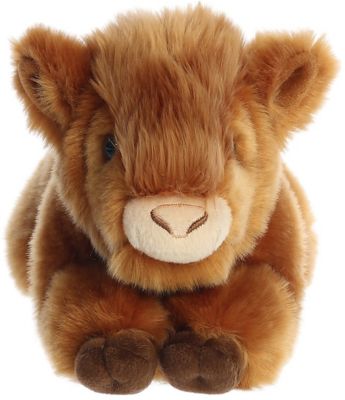 Image showing  Highland Cow Calf Plush Toy
