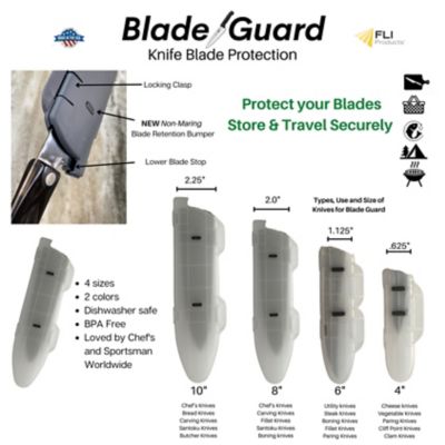 Image showing  Secure Knife Blade Edge Protection Cover, Sheath 4PK Set