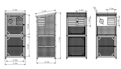 Image showing 8 th Zylina Modern Indoor/Outdoor Cat Habitat
