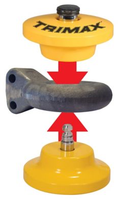 Image showing  TLR51 Lunette Tow Ring Lock, Yellow