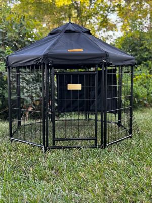 Image showing  4 ft. Pet Gazebo Black
