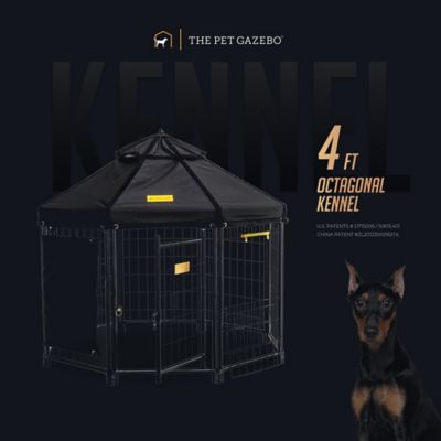 Image showing  4 ft. Pet Gazebo Black