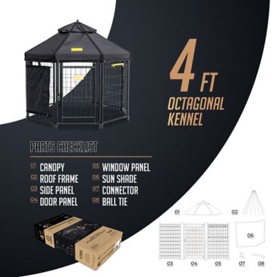 Image showing  4 ft. Pet Gazebo Black