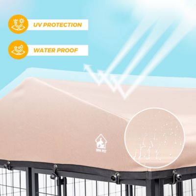 Image showing  4 ft. x 8 ft. x 6 ft. Dog Kennel with Cover