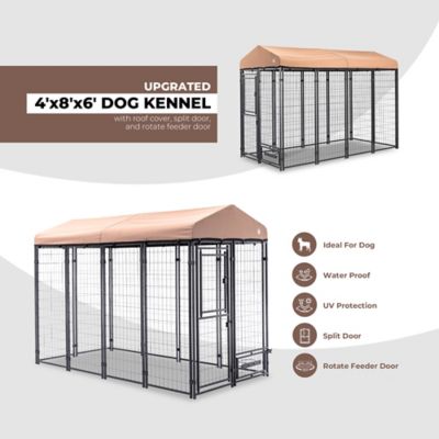 Image showing 5 th Win World 4 ft. x 8 ft. x 6 ft. Dog Kennel with Cover