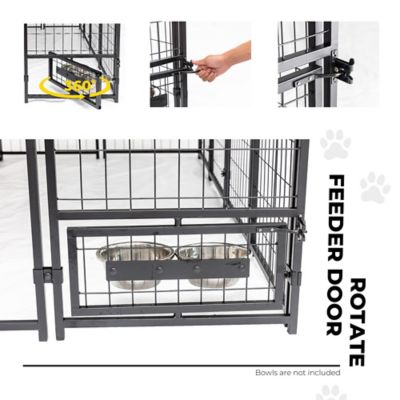 Image showing 6 th Win World 4 ft. x 8 ft. x 6 ft. Dog Kennel with Cover