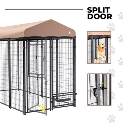 Image showing 7 th Win World 4 ft. x 8 ft. x 6 ft. Dog Kennel with Cover