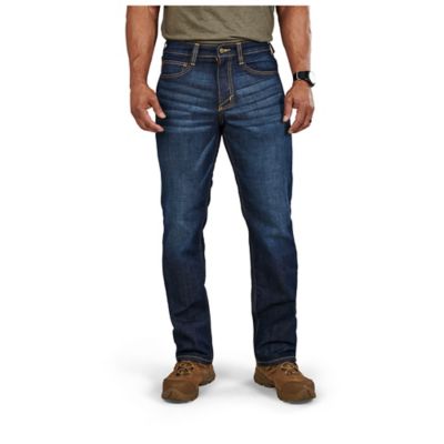 5.11 Men's Straight Fit Mid-Rise Defender-Flex Jeans