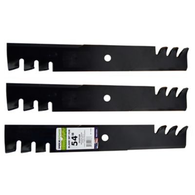 Image showing  54 in. Commercial Mulching Lawn Mower Blades for Hustler Mowers, 3-Pack