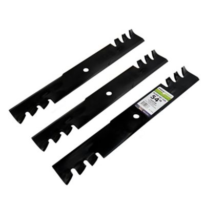 Image showing  54 in. Commercial Mulching Lawn Mower Blades for Hustler Mowers, 3-Pack