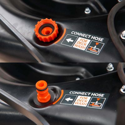 Image showing 11 th YARDMAX 24 in., 201 cc Electric Start Select Pace 6-Speed CVT RWD Self-Propelled Gas Lawn Mower, 3 in 1