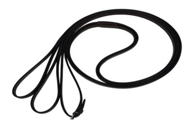 Huntley Equestrian Sedgwick Leather Draw Reins, Training Reins with Loops
