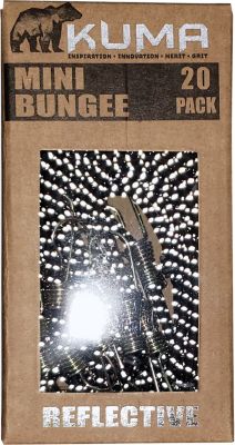 Image showing  10 in. Mini Reflective Bungee Cords, 20-Pack