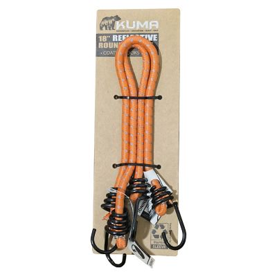 Image showing  18 in. Round Reflective Bungee Cords, 2-Pack