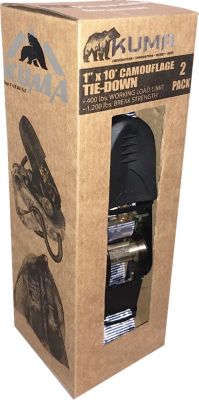 Image showing  1 in. x 10 ft. Ratchet Tie Down Straps, 400 lb., 2-Pack