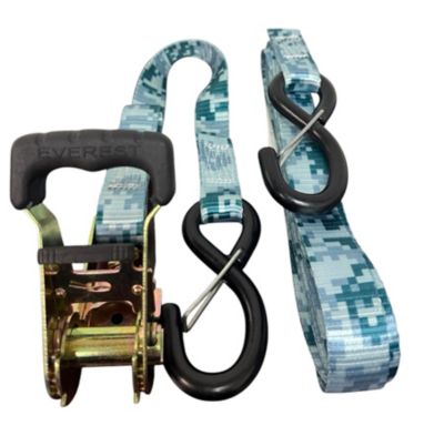 Image showing  1 in. x 15 ft. Camo Ratchet Tie Down Straps, 1,000 lb., 2-Pack
