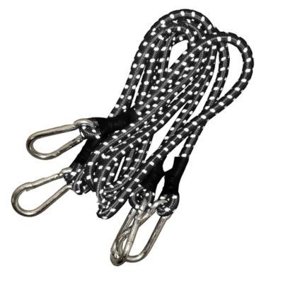 Image showing  Assorted Carabiner Round Bungee Cord Set, 6-Pack