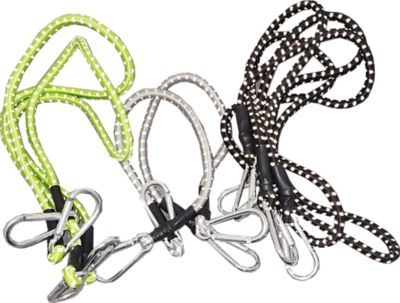 Image showing  Assorted Carabiner Round Bungee Cord Set, 6-Pack
