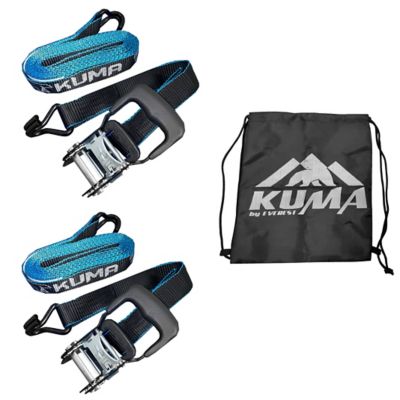 Kuma 1.5 in. x 15 ft. Ratchet Tie Down Straps, 1,500 lb., 2-Pack