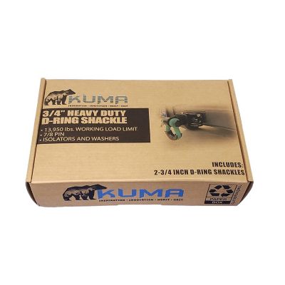 Image showing  3/4 in. Shackles with 7/8 in. Pin, 2-Pack