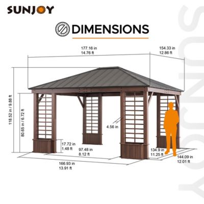 Image showing  Outdoor Hardtop Aluminum Gazebo