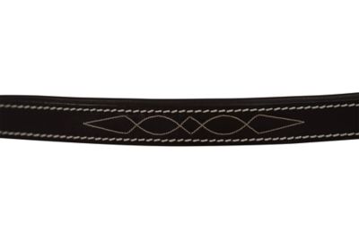 Image showing  Fancy Stitched Leather Halter Replacement Crown Piece