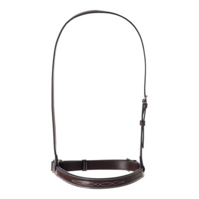 Huntley Equestrian Fancy Stitched Noseband, Crank