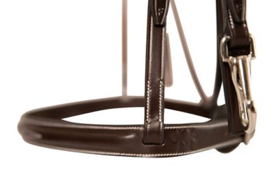 Image showing 5 th Huntley Equestrian Fancy Stitched Bridle with Clips