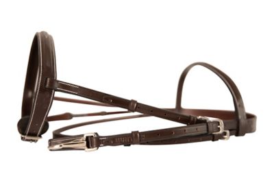 Image showing 8 th Huntley Equestrian Fancy Stitched Bridle with Clips