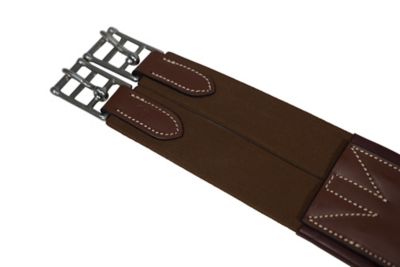 Image showing  Fancy Stitched Padded Leather Girth