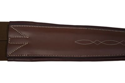 Image showing  Fancy Stitched Padded Leather Girth